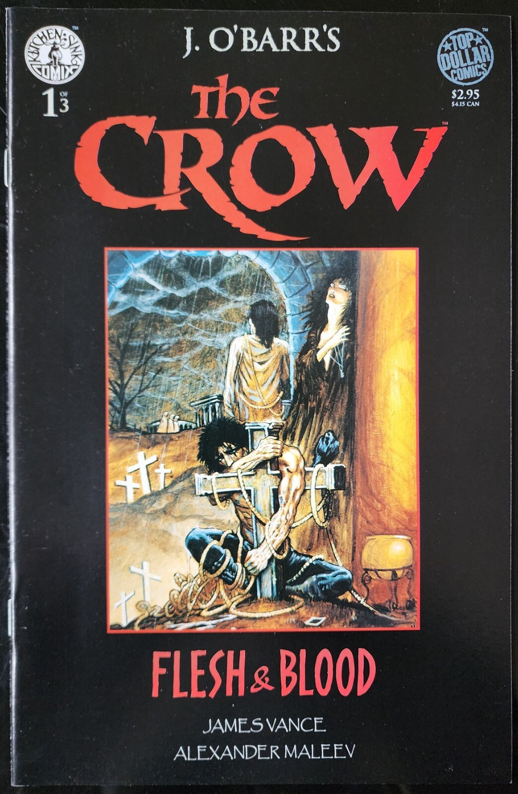 The Crow Flesh & Blood 1-3 Complete Kitchen Sink Comix J. O'Barr's Copy 2