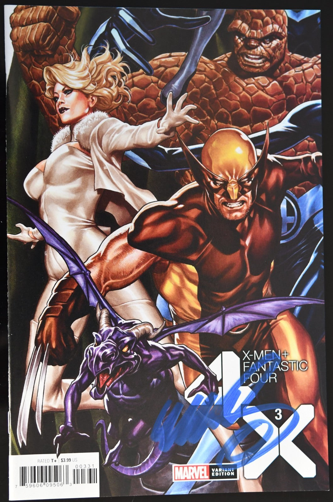 X-Men / Fantastic Four #3 Signed Mark Brooks Connecting 1st app Ramona 2020 cpy1