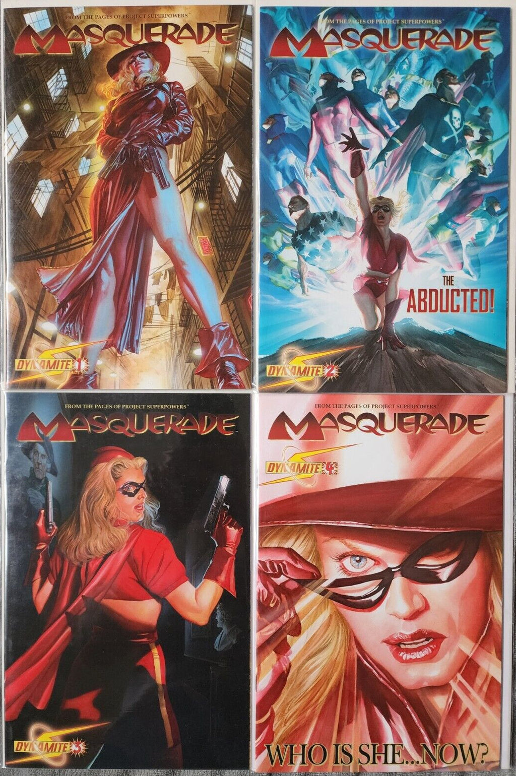 Masquerade 1-4 2009 Dynamite Comics Lot Alex Ross Bundle Project Superpowers