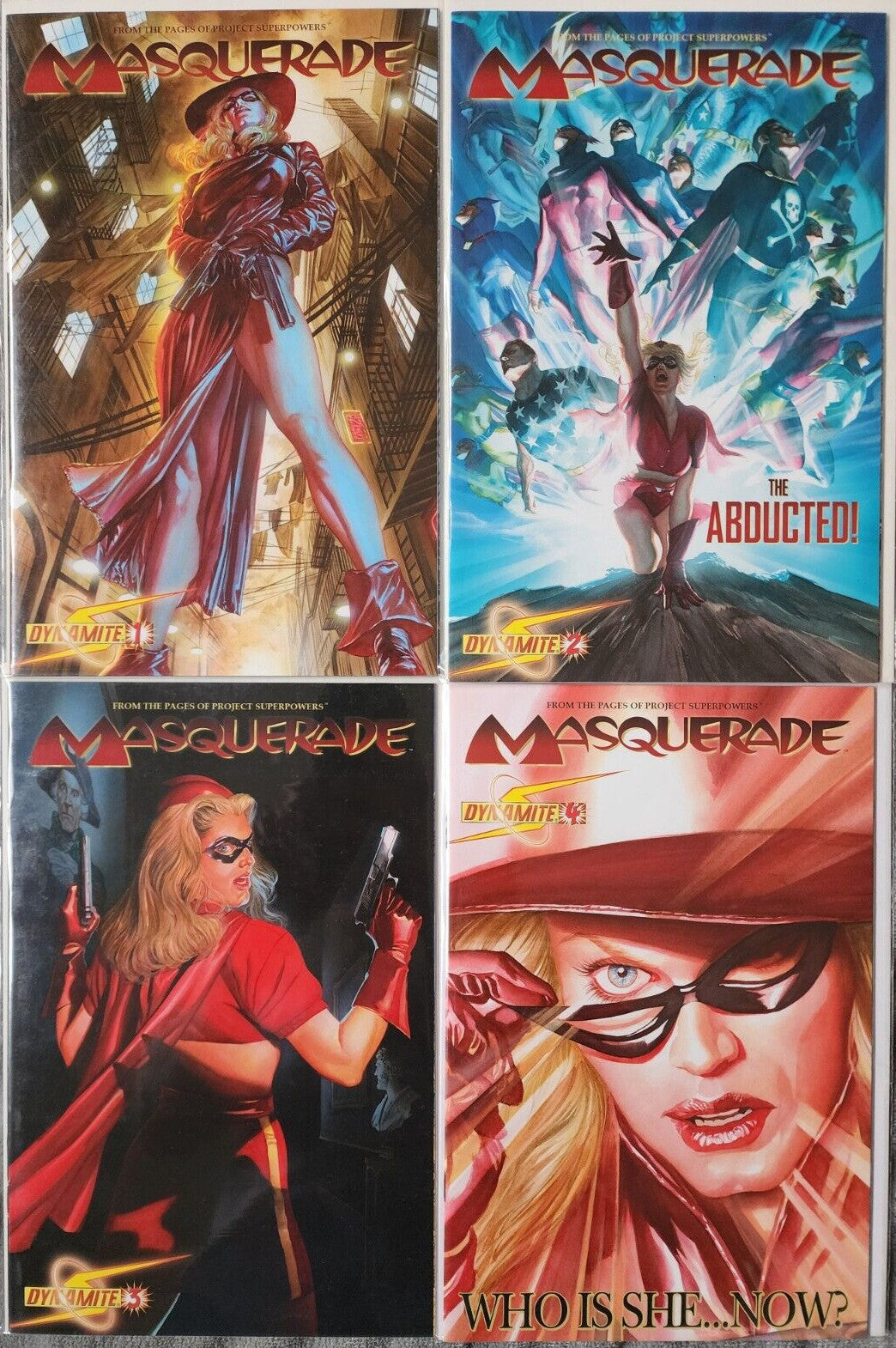 Masquerade 1-4 2009 Dynamite Comics Lot Alex Ross Bundle Project Superpowers