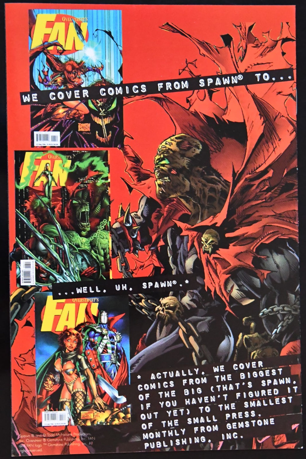 Spawn Fan Edition #3B (1996) Overstreet's FAN Exc Image Comics Choose Your Issue