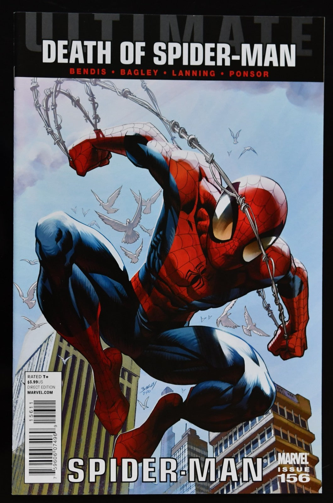 Ultimate Spider-Man #156 Death of Spider-Man First Print Marvel 2011 Bagley