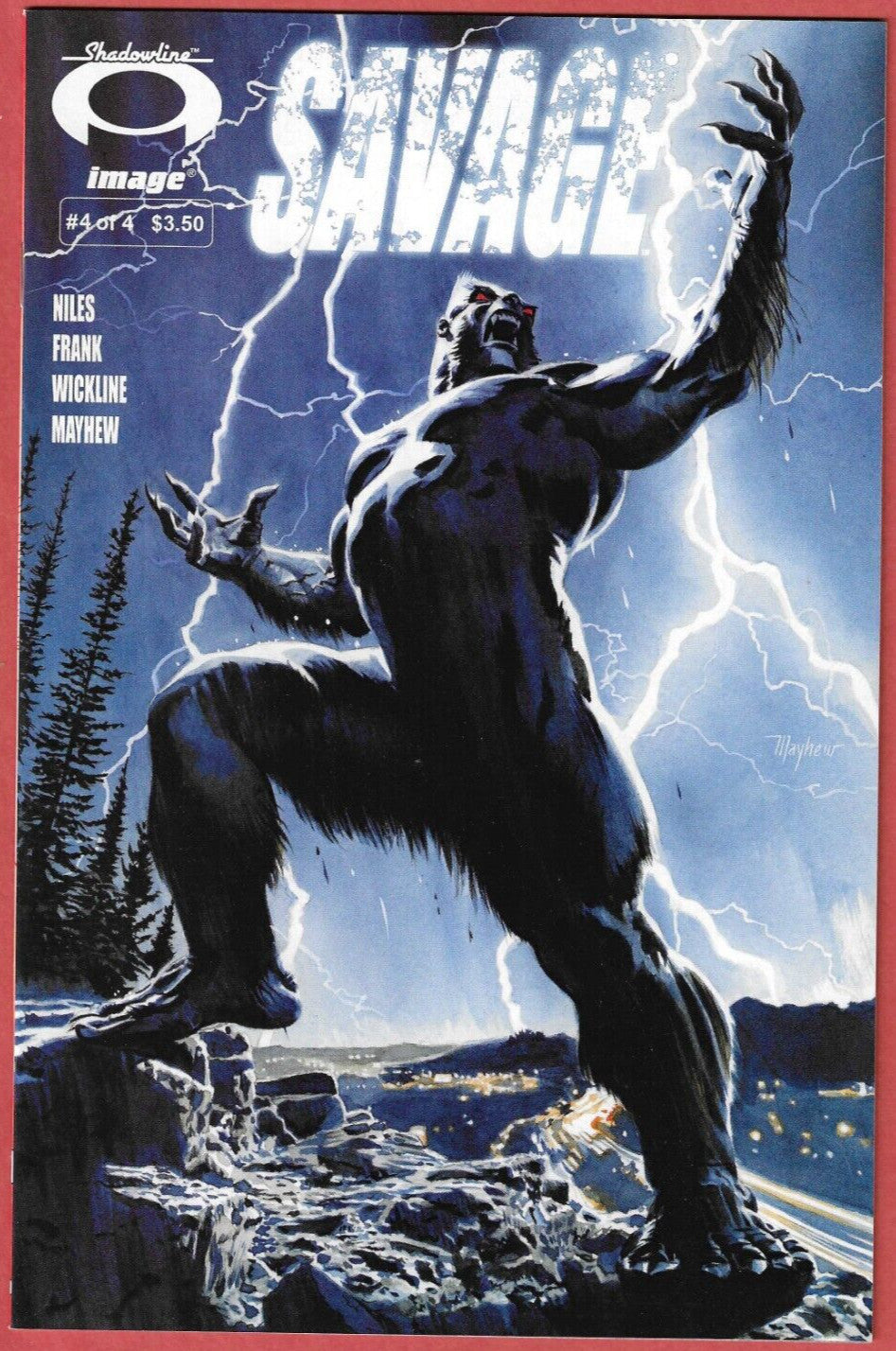 Savage 1, 3, 4 Image Comics Shadowline Niles Mayhew 2008