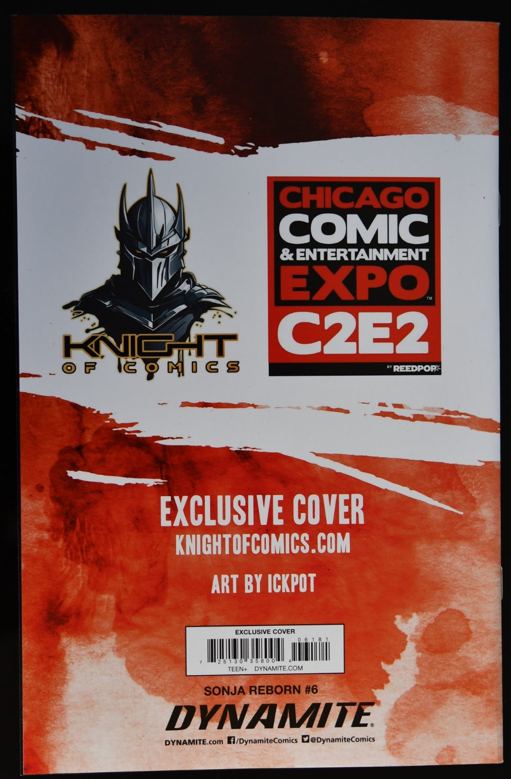 Red Sonja Reborn #6 Ickpot C2E2 Virgin Variant C Ltd 250