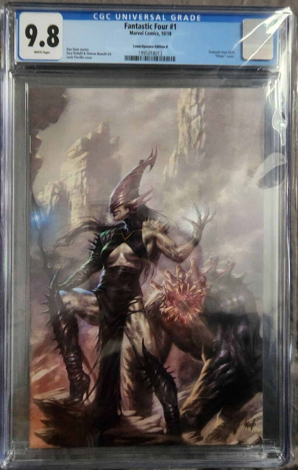 FANTASTIC FOUR 1 CGC 9.8 LUCIO PARRILLO GRIEVER COMICXPOSURE VIRGIN VARIANT B