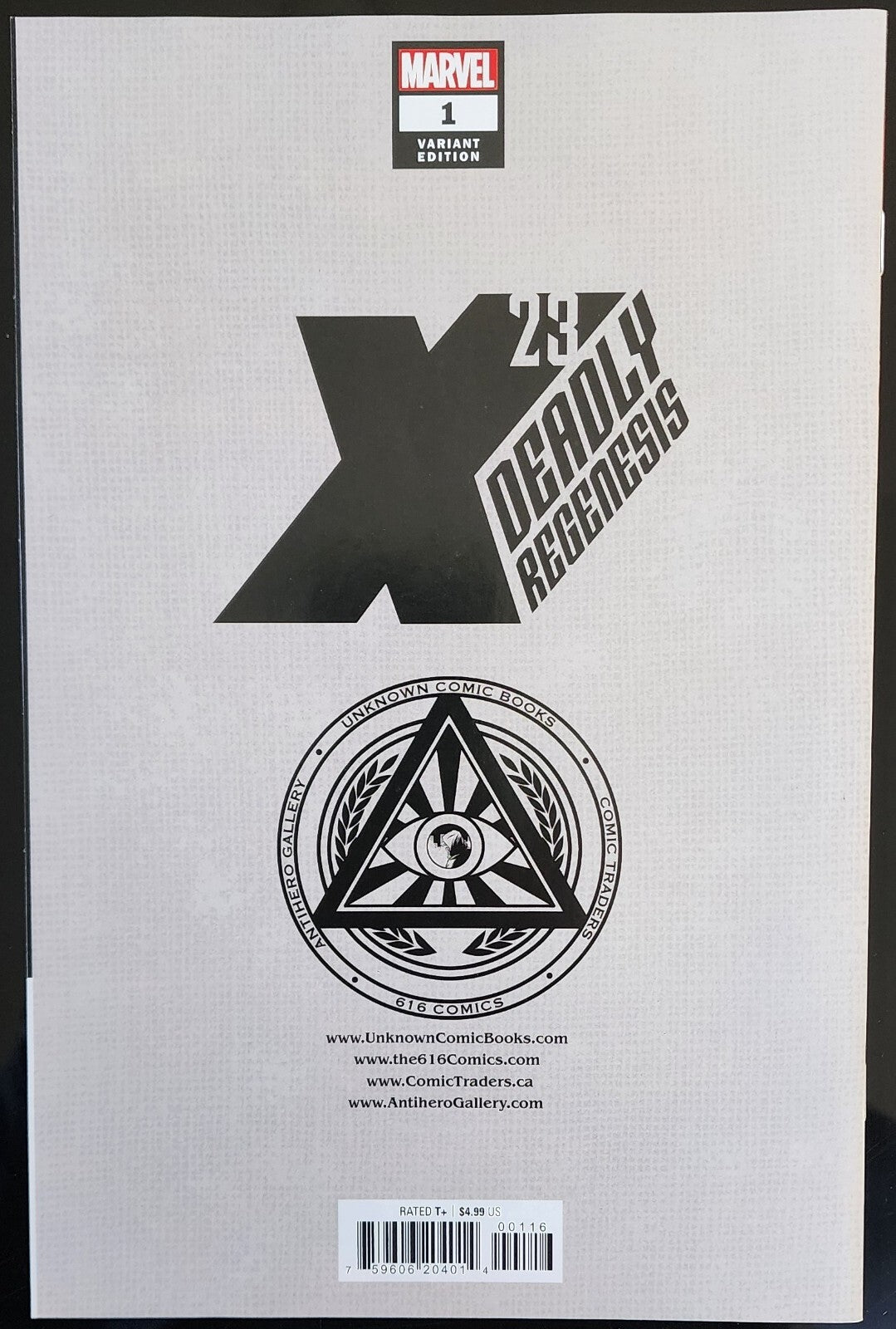 X-23 DEADLY REGENESIS #1 RICO TRADE VARIANT COVER 2023