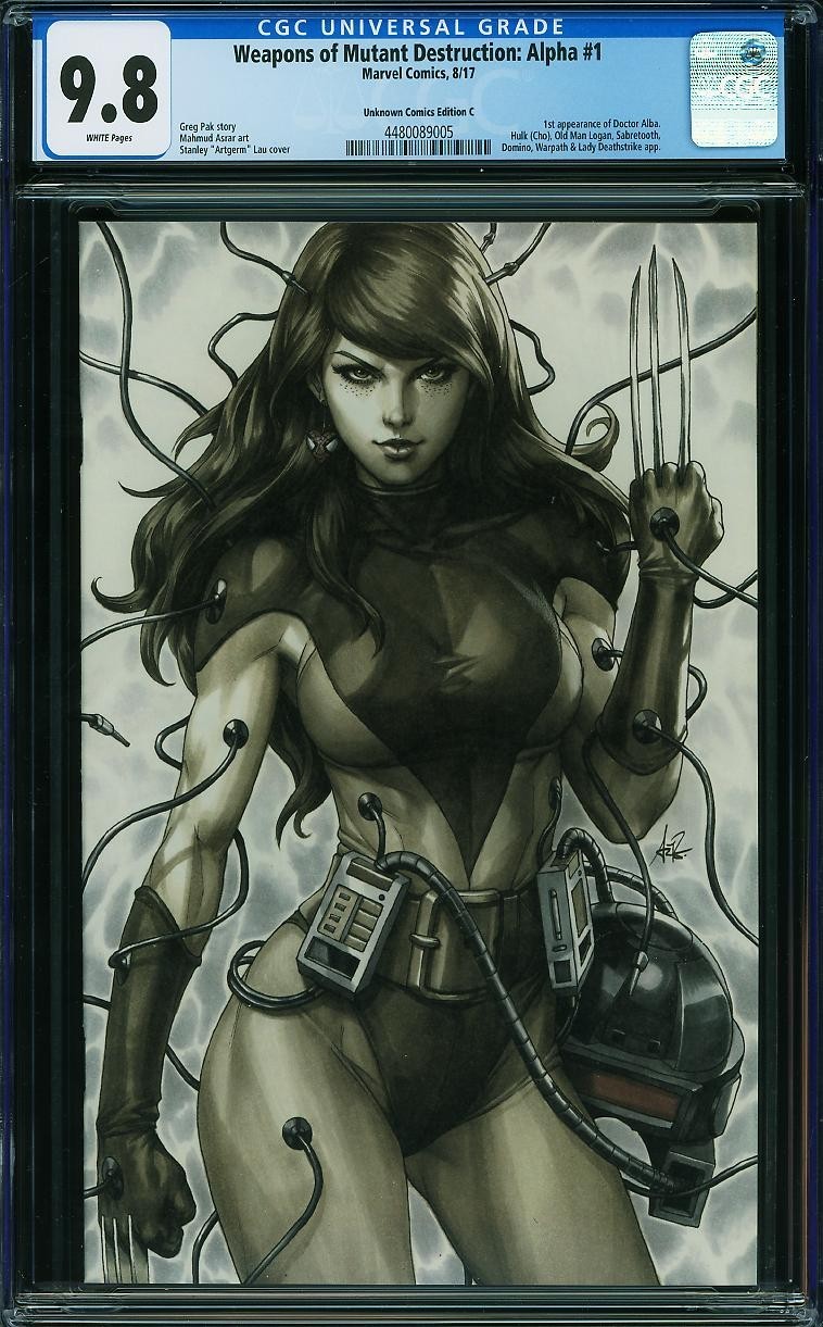 Weapons of Mutant Destruction: Alpha #1 CGC 9.8 Artgerm Edition C