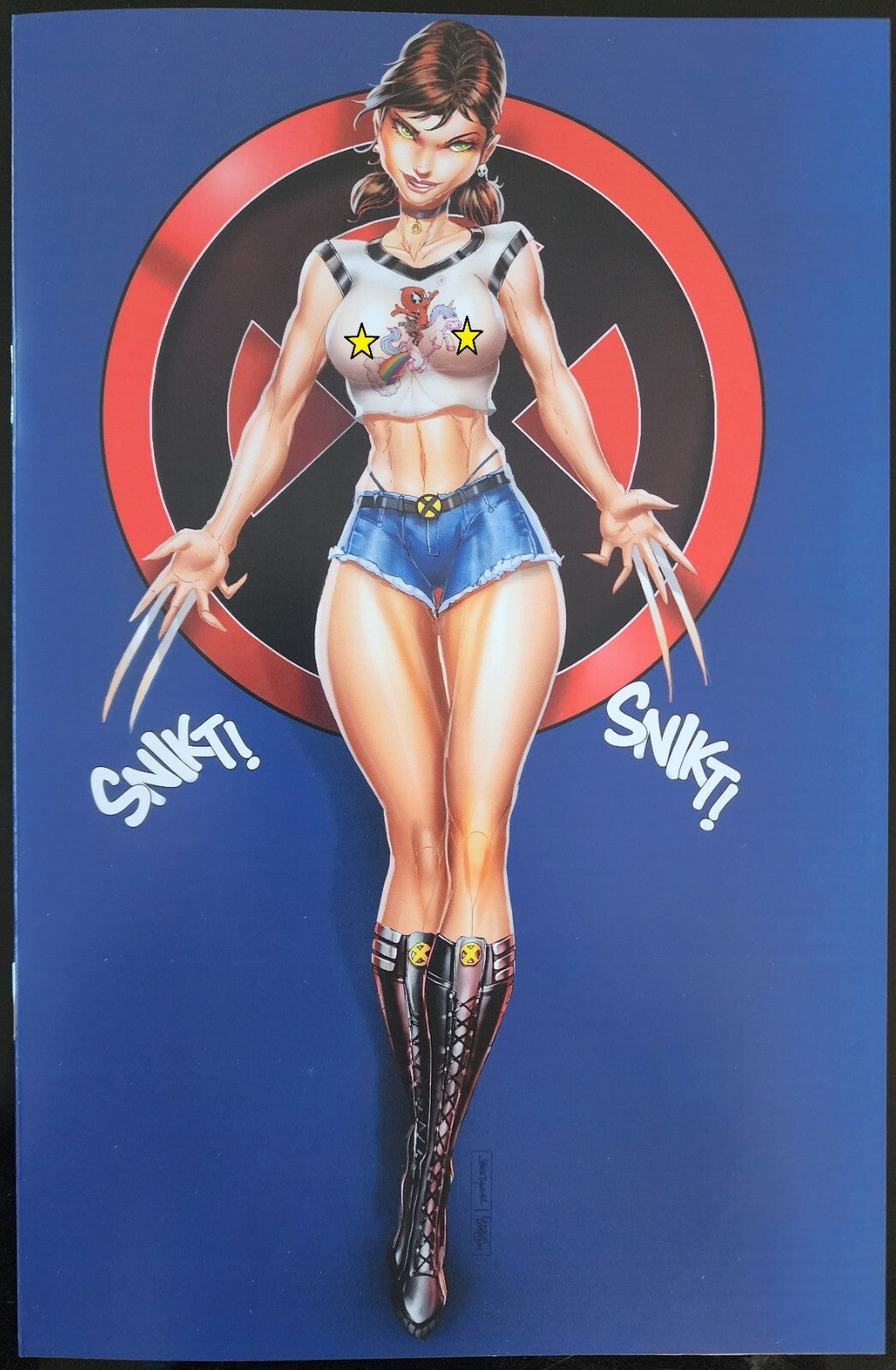 WHITE WIDOW #6 X-23 BLUE SHEER DEADPOOL UNICORN VARIANT JAMIE TYNDALL ABSOLUTE