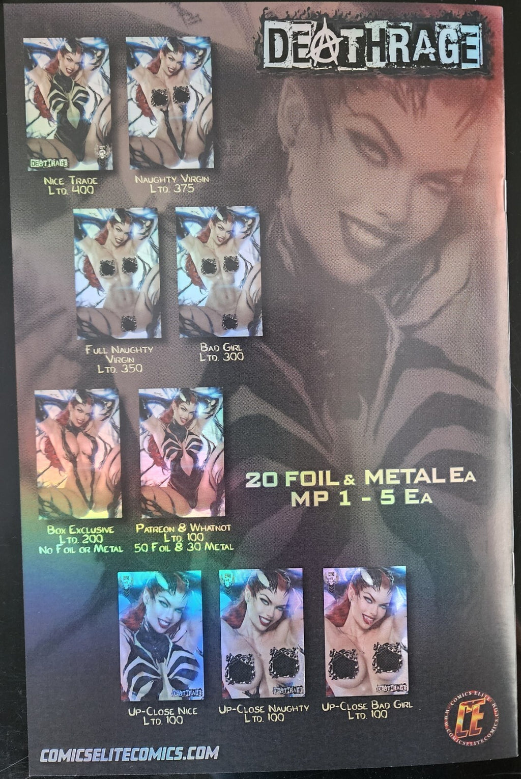 DEATHRAGE #5 SHIKARII WHATNOT EXCL GOOP VENOMIZED MARY JANE PATRION LTD 50 FOIL