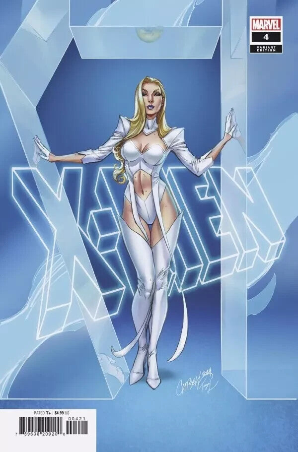 X-MEN #4 Cover B J. SCOTT CAMPBELL EMMA FROST VARIANT 2024 MARVEL