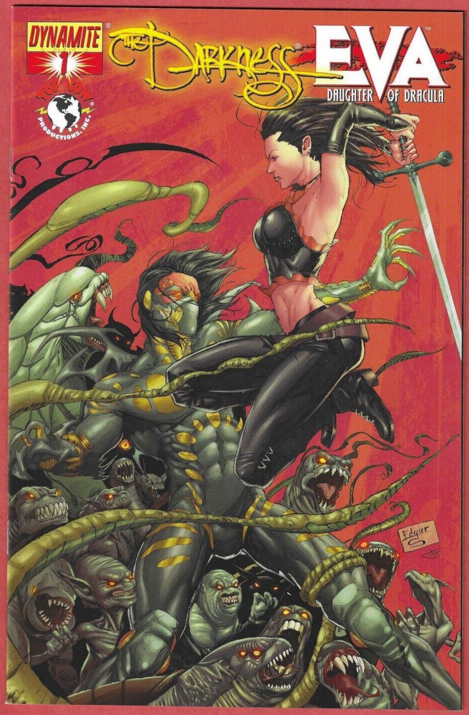 Darkness vs Eva Daughter of Dracula #1-4 (Dynamite) Lot set run 1 2 3 4