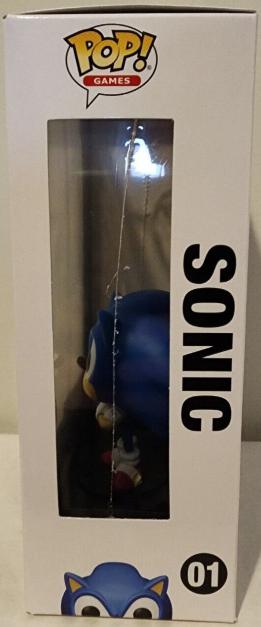 FUNKO POP! GAME COVER SONIC THE HEDGEHOG 2 SONIC FIGURE #01 GAME STOP EXCLUSIVE