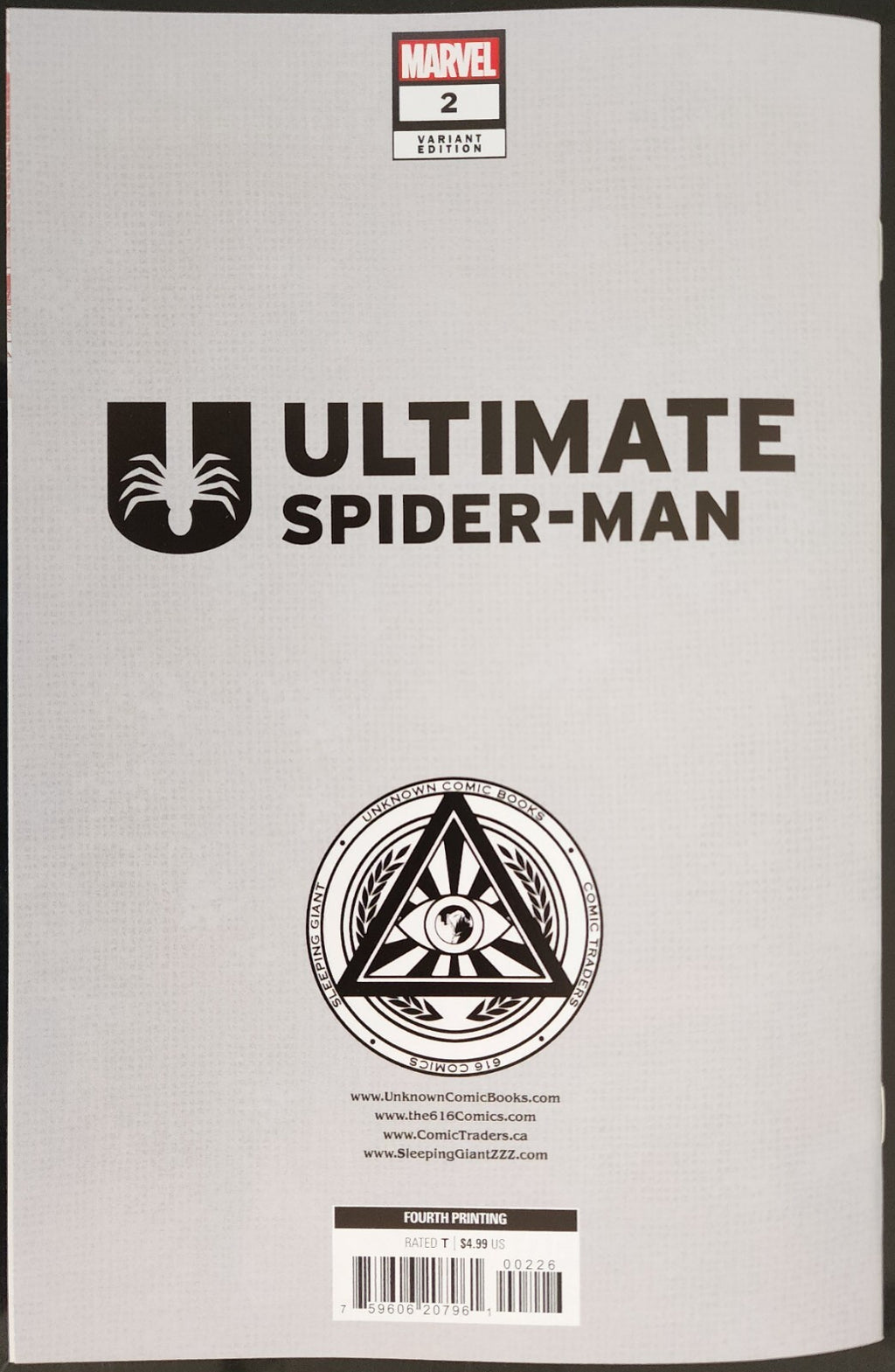 ULTIMATE SPIDER-MAN #2 4TH PTG TYLER KIRKHAM EXCLUSIVE VIRGIN VARIANT