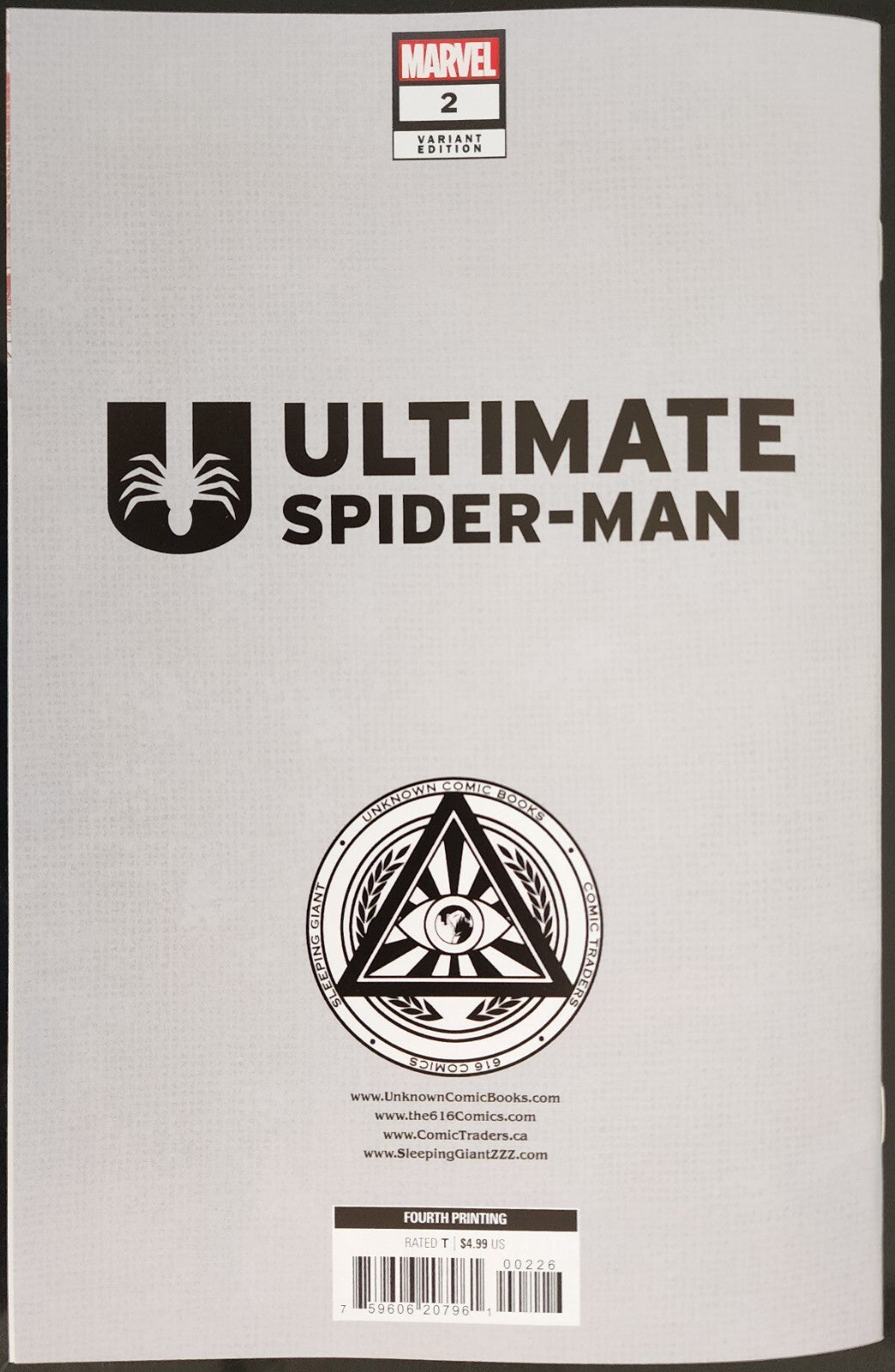 ULTIMATE SPIDER-MAN #2 4TH PTG TYLER KIRKHAM EXCLUSIVE VIRGIN VARIANT