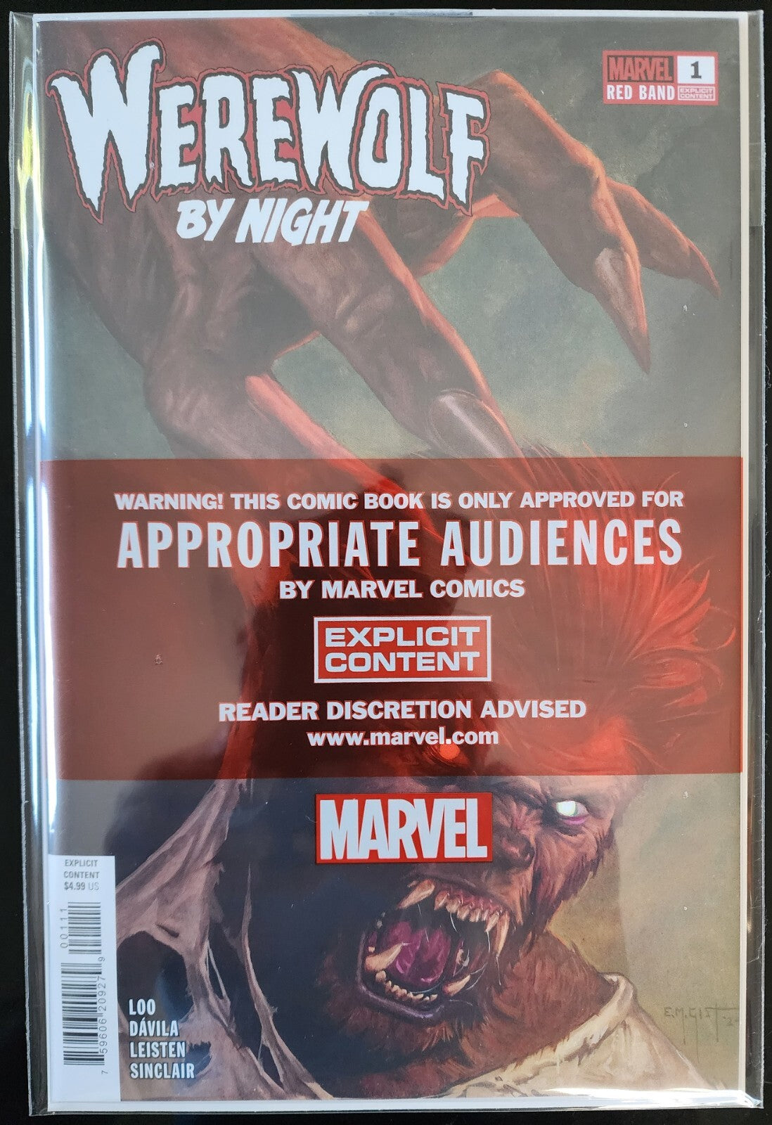 Werewolf By Night Red Band #1  (Mature) - E.M. Gist PolyBagged!