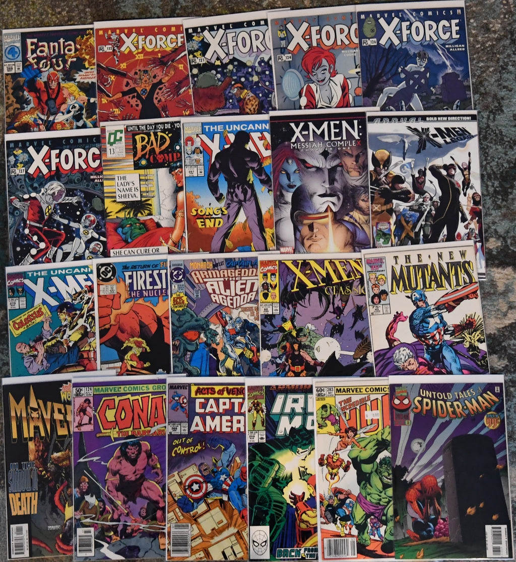 Marvel/DC/Indie Mixed Lot of 108 Comics X-Men, Wolverine, Conan, Captain America