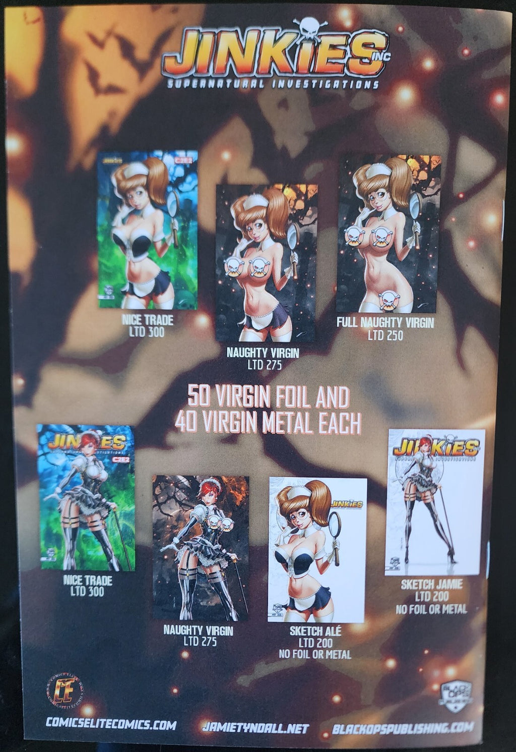 Jinkies Inc. #1 Ale Garza C2E2 Retail Sketch Variant Cover Black Ops LTD 200