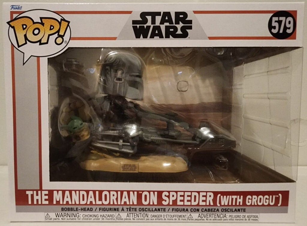 Funko Pop! The Mandalorian on Speeder (with Grogu) #579 Star Wars