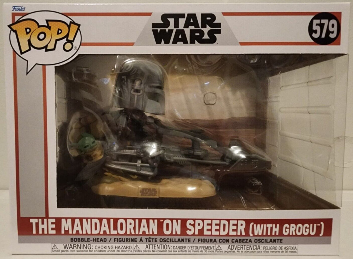 Funko Pop! The Mandalorian on Speeder (with Grogu) #579 Star Wars