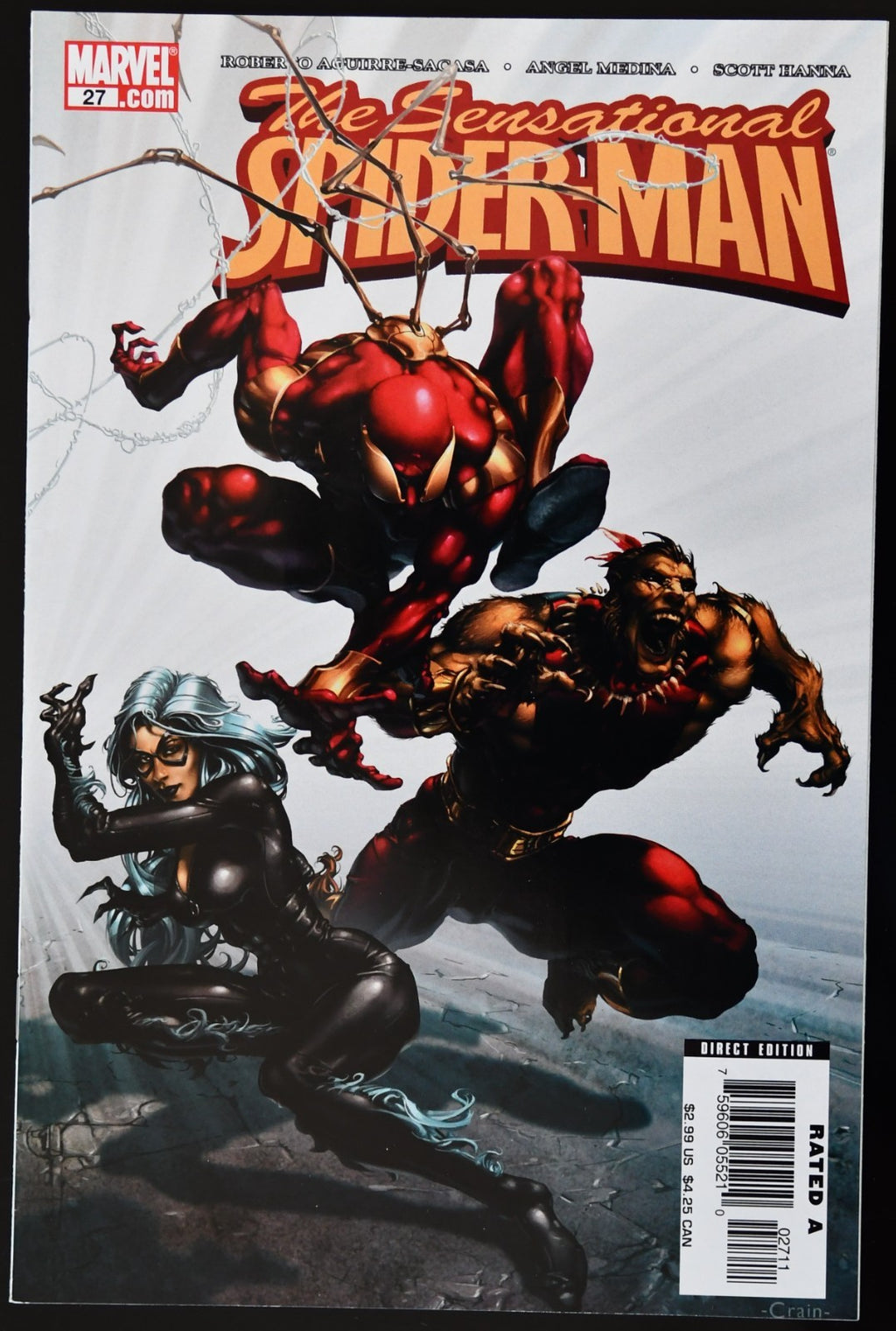 Sensational Spider-Man #27 Clayton Crain Cover Art Marvel Comics 2006 Black Cat