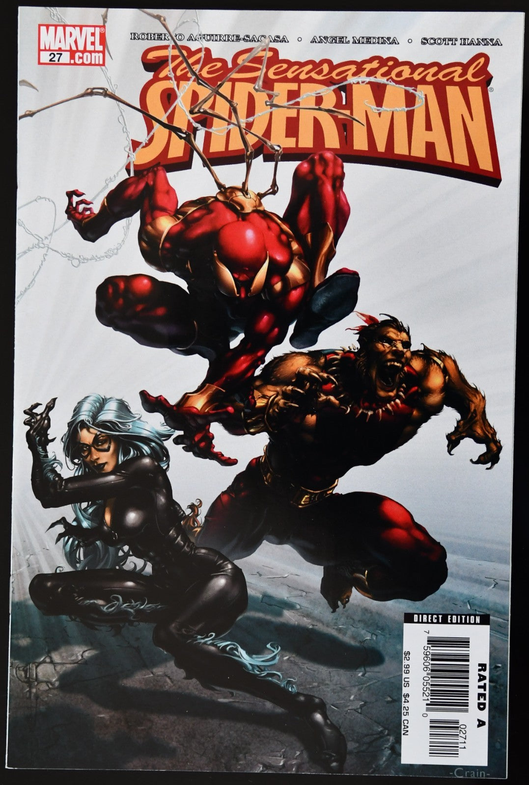 Sensational Spider-Man #27 Clayton Crain Cover Art Marvel Comics 2006 Black Cat