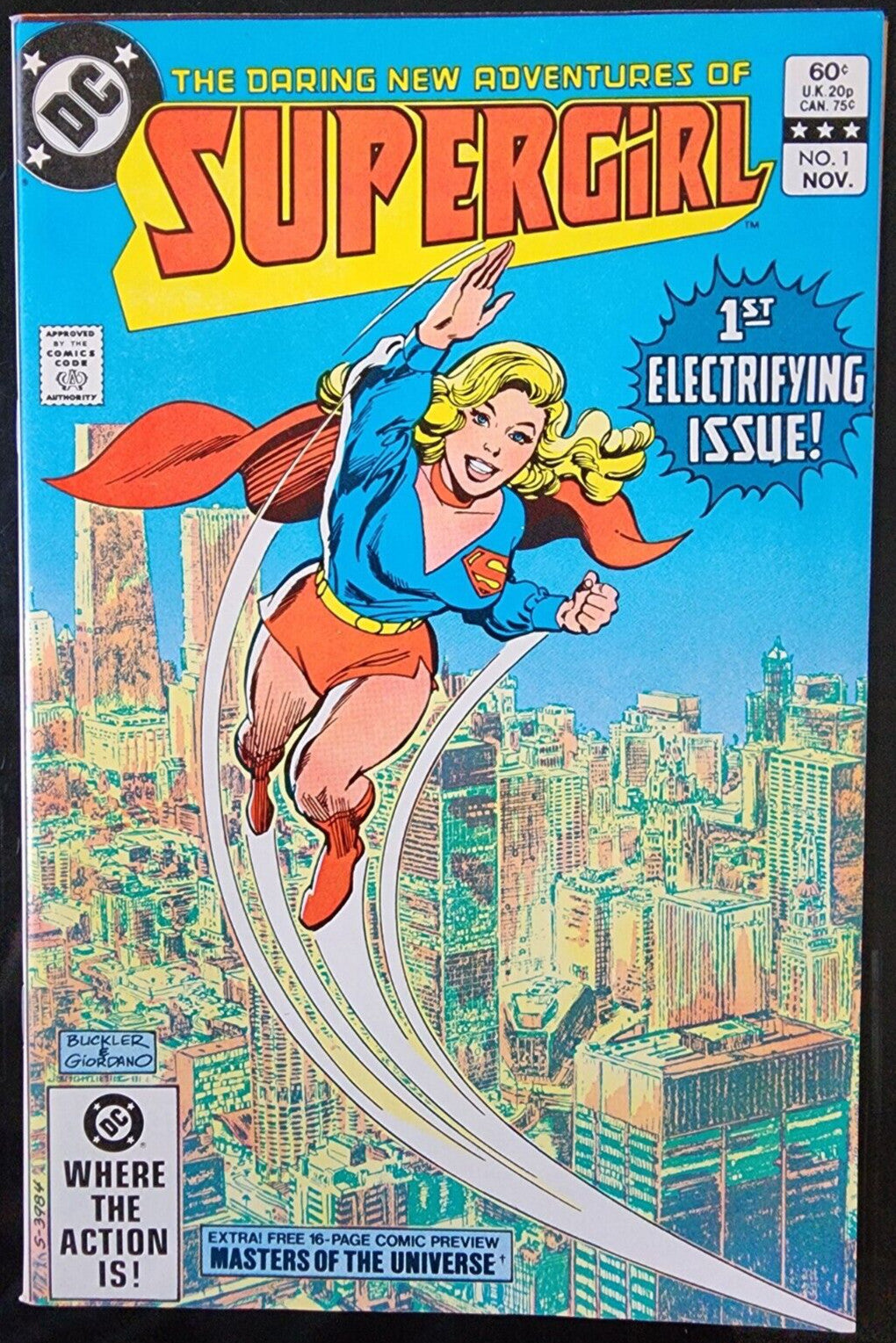 Supergirl #1 Adventures Of 1982 DC Comics * Master of Universe Preview 1st