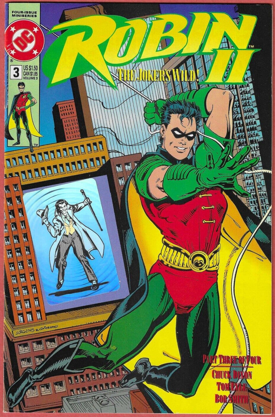 Robin II The Jokers Wild #1-4 1991 Holograms Joker Batman Set Two