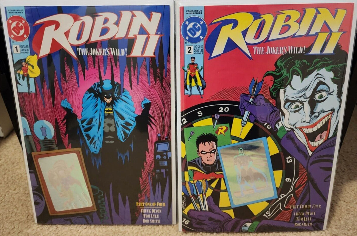 Robin II The Jokers Wild #1-2 1991 Holograms Joker Batman Set One