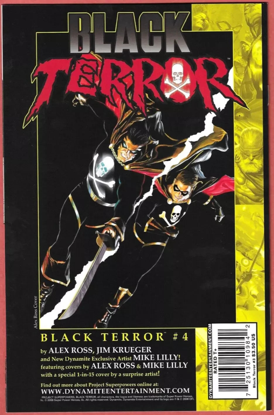 Black Terror #1-9 Alex Ross Dynamite Entertainment 2010