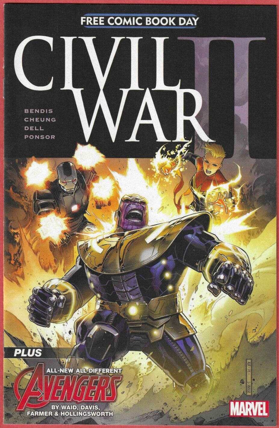 Free Comic Book Day 2016 Civil War II 1st app Wasp Nadia Van Dyne, Ulysses Cain