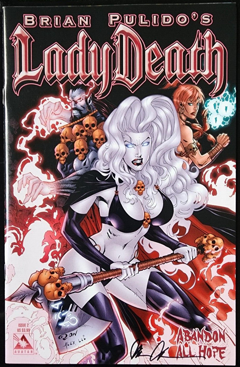 Lady Death: Abandon All Hope #2 Signed by Brian Polido's 2006