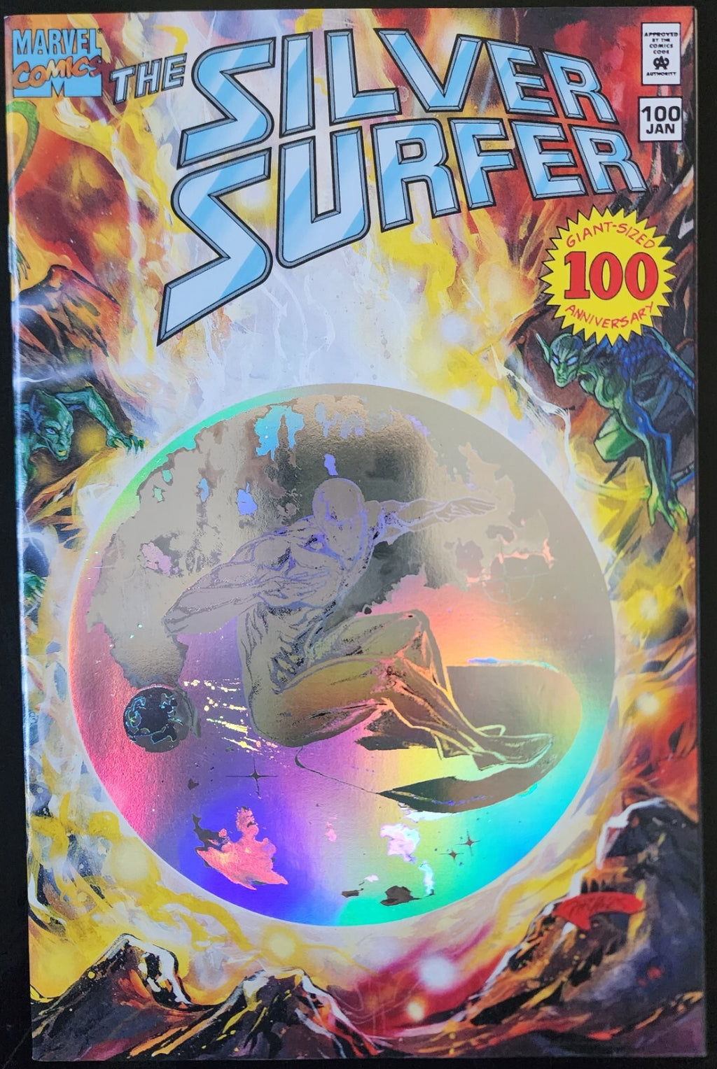 Silver Surfer 100 Marvel, 1995 Mephisto appearance Anniversary