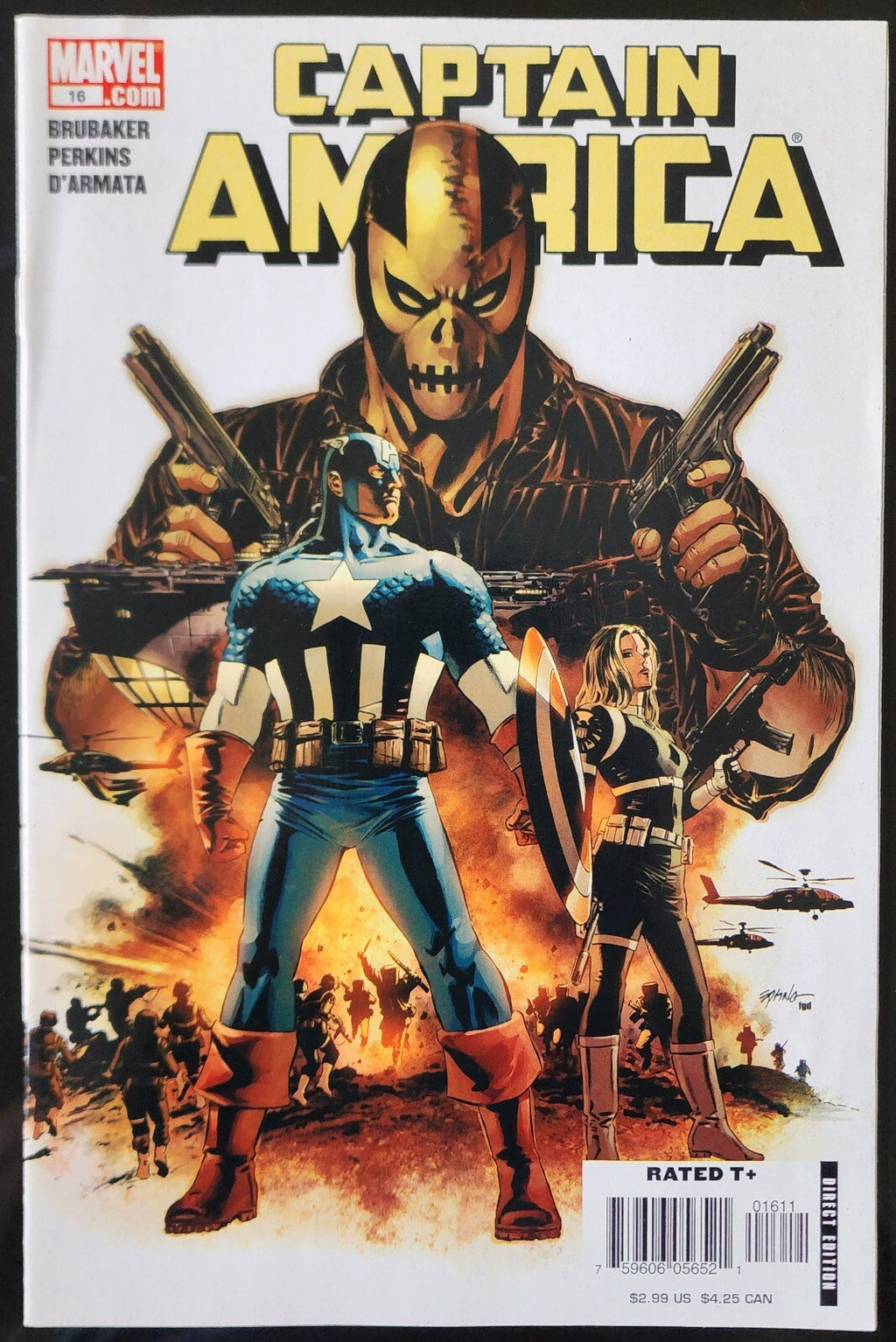 Captain America #16 2006 1st App of Sin Red Skull's Daughter