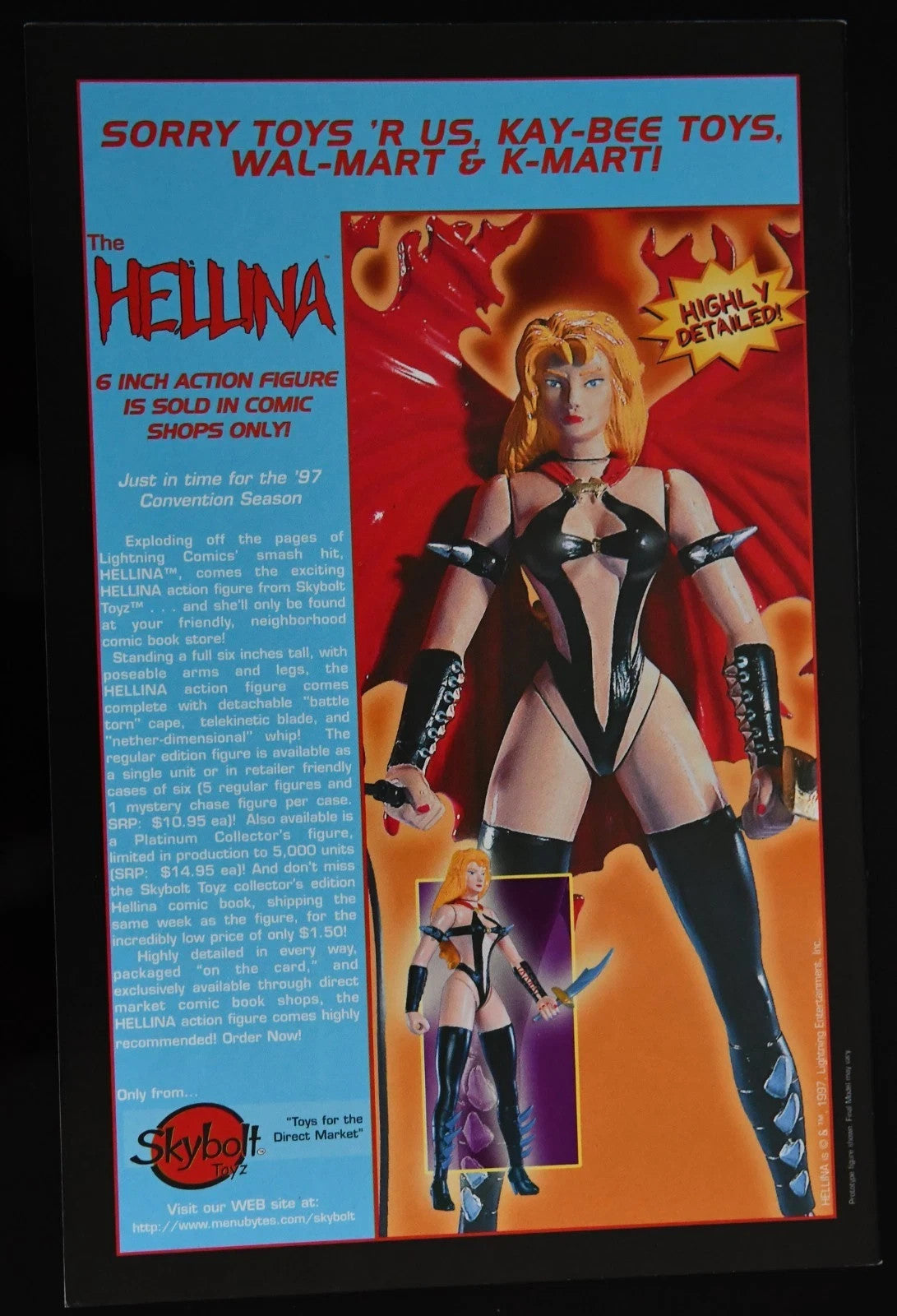 Hellina 1997 Pin-Up Special Lightning Comics Choose Your Issue
