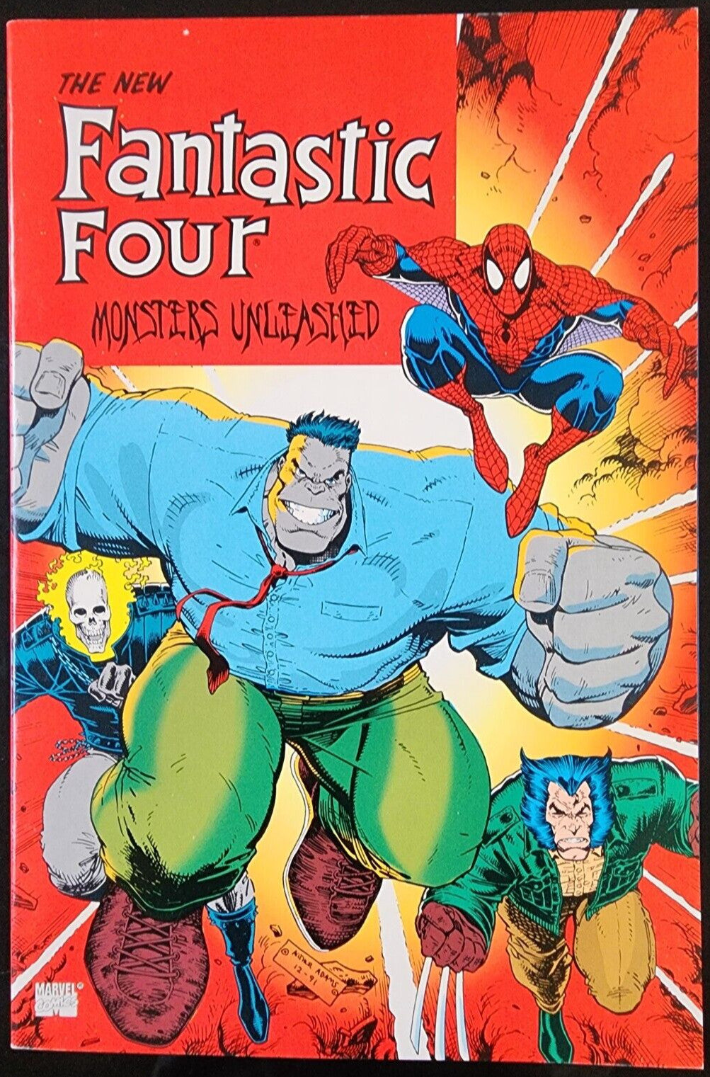The New Fantastic Four Monsters Unleashed Trade Marvel 1992 Arthur Adams