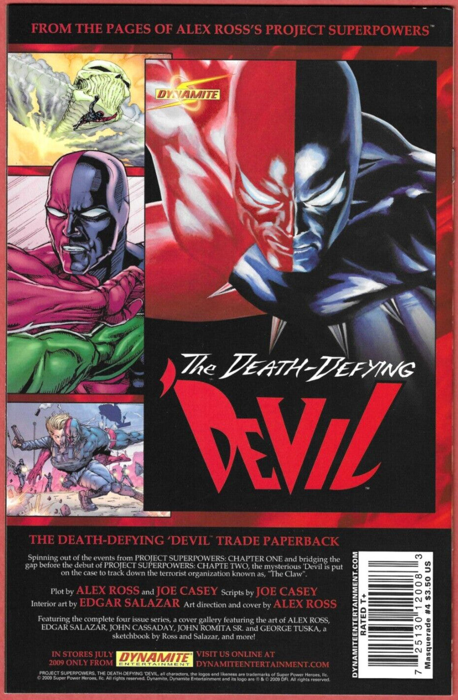 Masquerade 1-4 2009 Dynamite Comics Lot Alex Ross Bundle Project Superpowers