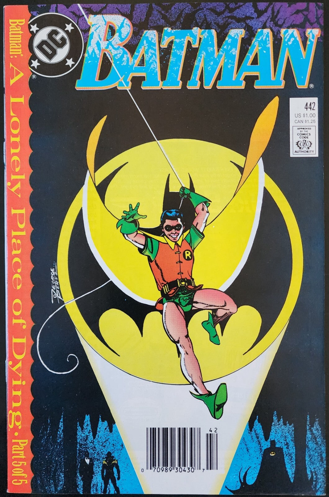 Batman #442 (1989) 1st Appearance Of Tim Drake As Robin, Newsstand Edition