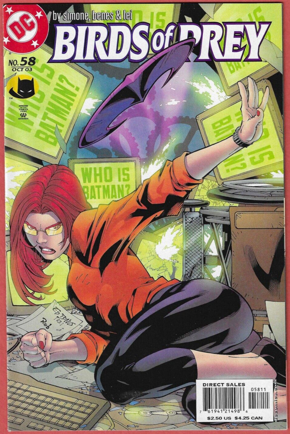 Birds of Prey, Vol 1 #57, #58 2003 DC Comics 2nd Savant Appearance