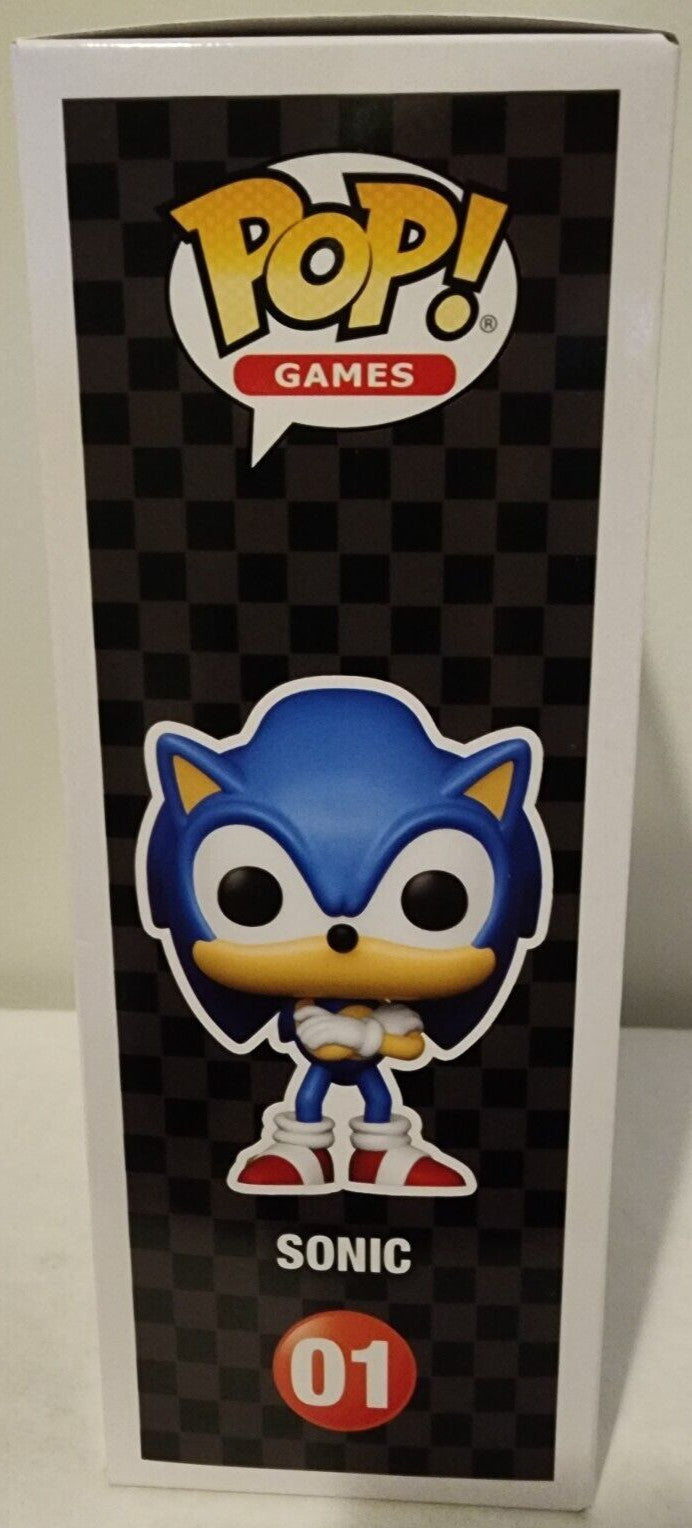 FUNKO POP! GAME COVER SONIC THE HEDGEHOG 2 SONIC FIGURE #01 GAME STOP EXCLUSIVE