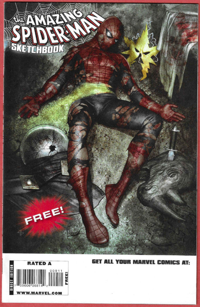 Amazing Spider-Man: The Gauntlet Astonishing X-Men Sketchbook (2009) Marvel cpy2