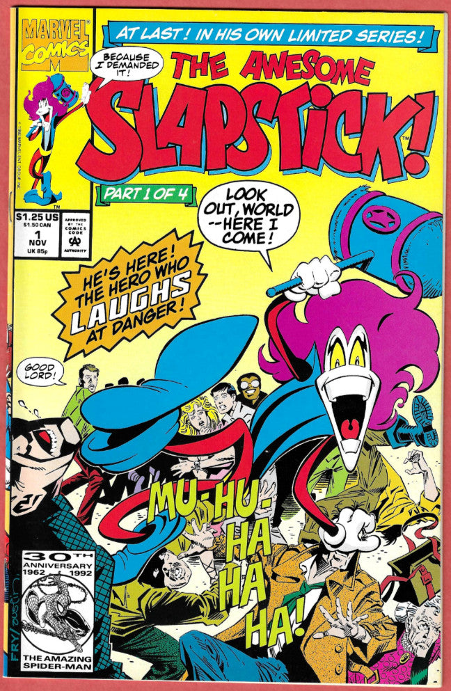 Slapstick, Vol 1 #1 and #4 Newstand Lot of 2 Ghost Rider