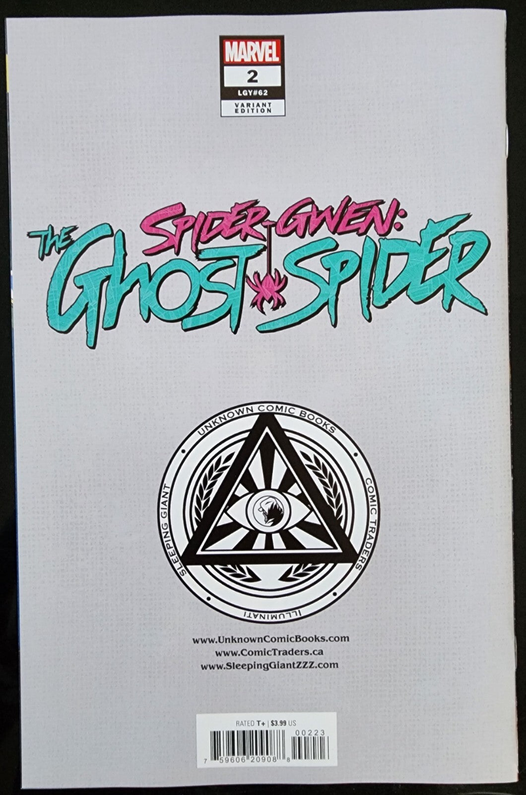 Spider-Gwen: The Ghost-Spider #2 Unknown Comics Leirix Exclusive Virgin Variant