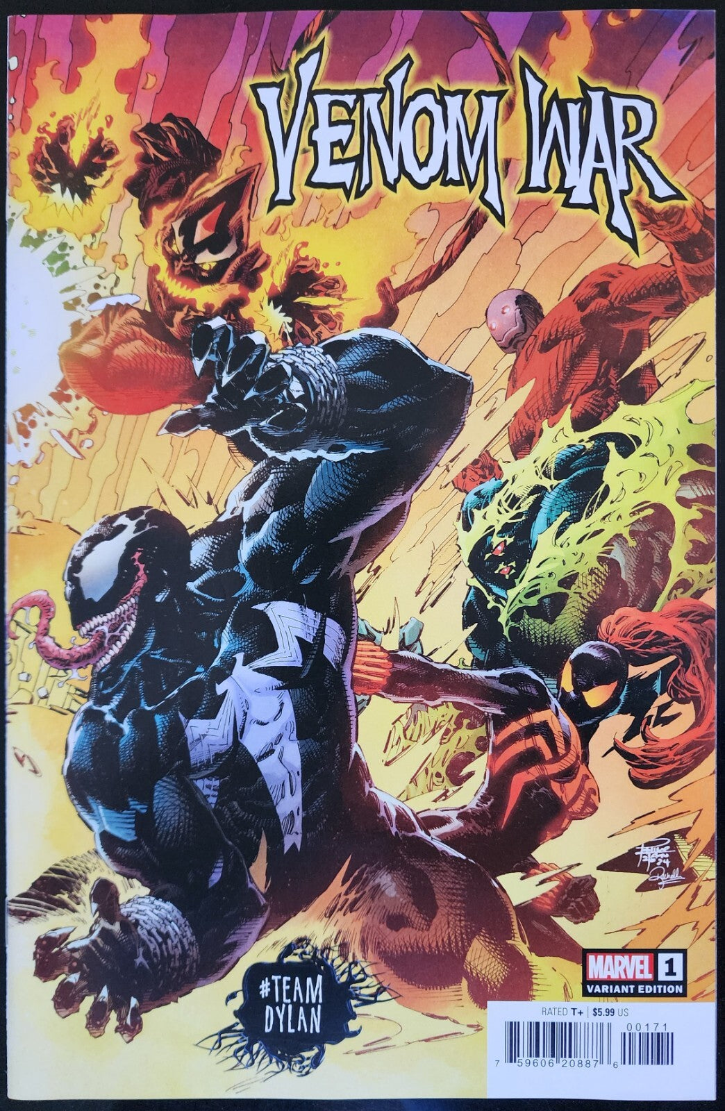 Venom War #1 Philip Tan Team Dylan Variant (Marvel, 2024)