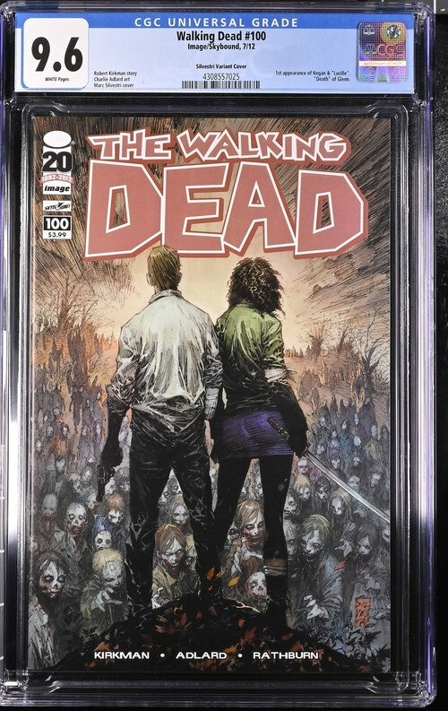 Walking Dead #100B Silvestri Variant CGC 9.6 2012 1st app. Negan
