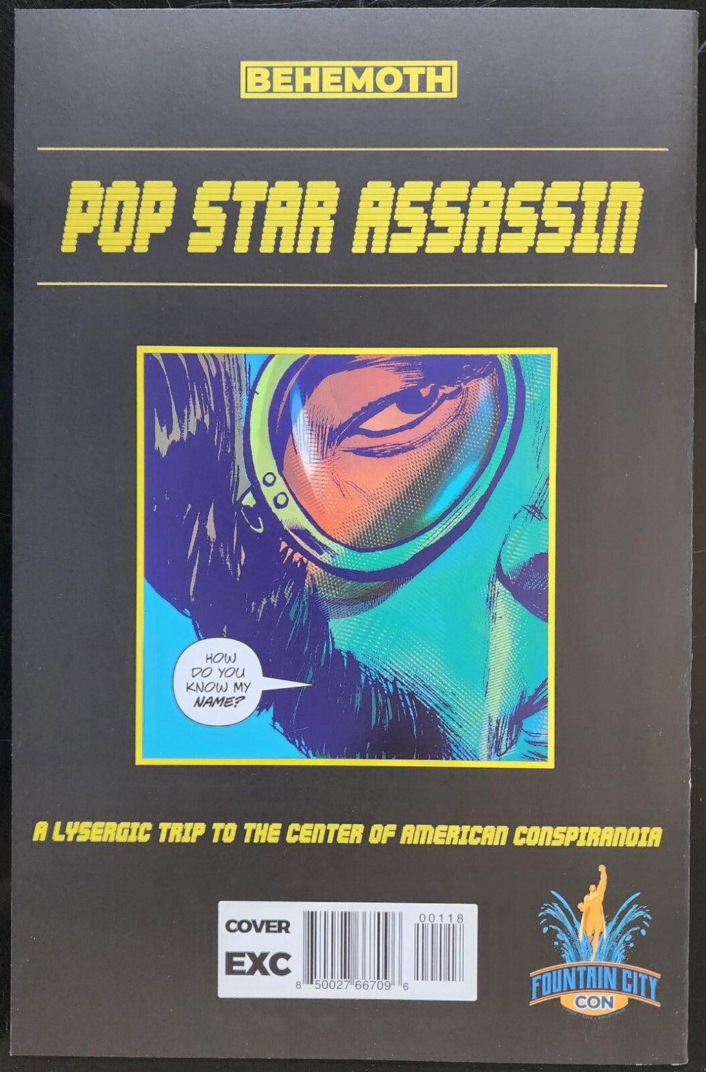 Pop Star Assassin #1 Ryan Kincaid Virgin Fountain City Con Exclusive
