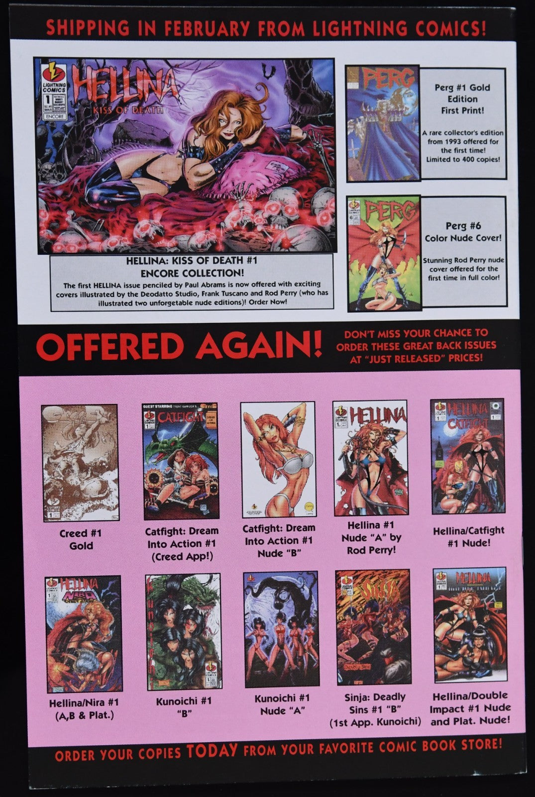 Hellina: Hell's Angel (1996) Lightning Comics Choose Your Issue