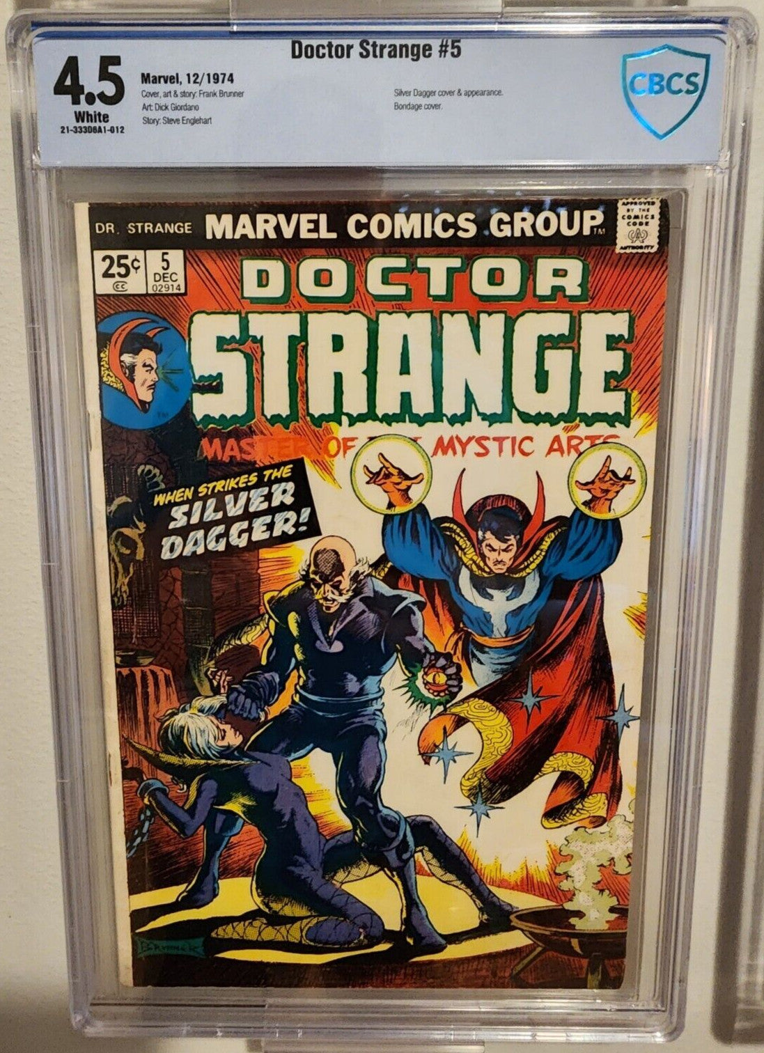 Doctor Strange, Vol. 2 #5 1974 CBCS 4.5 Not CGC Unpressed