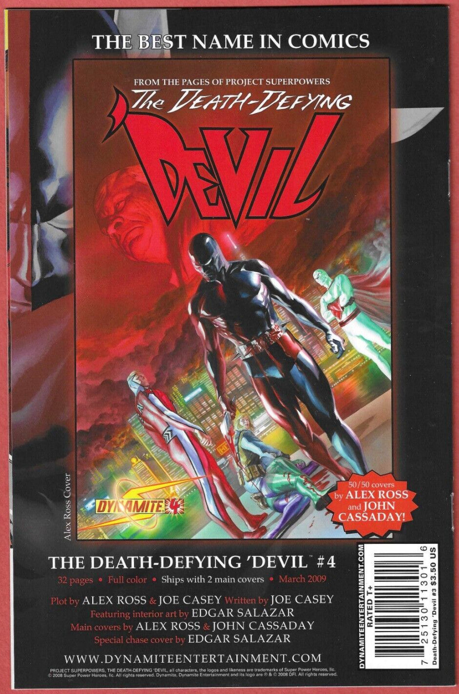Death Defying Devil 1-4 FCBD 2008 Dynamite Comics Alex Ross Project Super Powers
