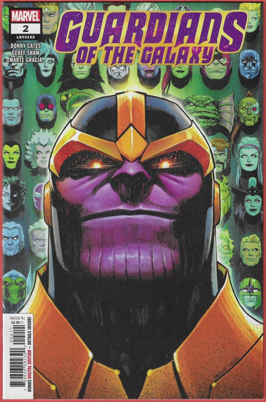 Guardians of the Galaxy #2 (2019) - 1st app "Dark Guardians" - Thanos