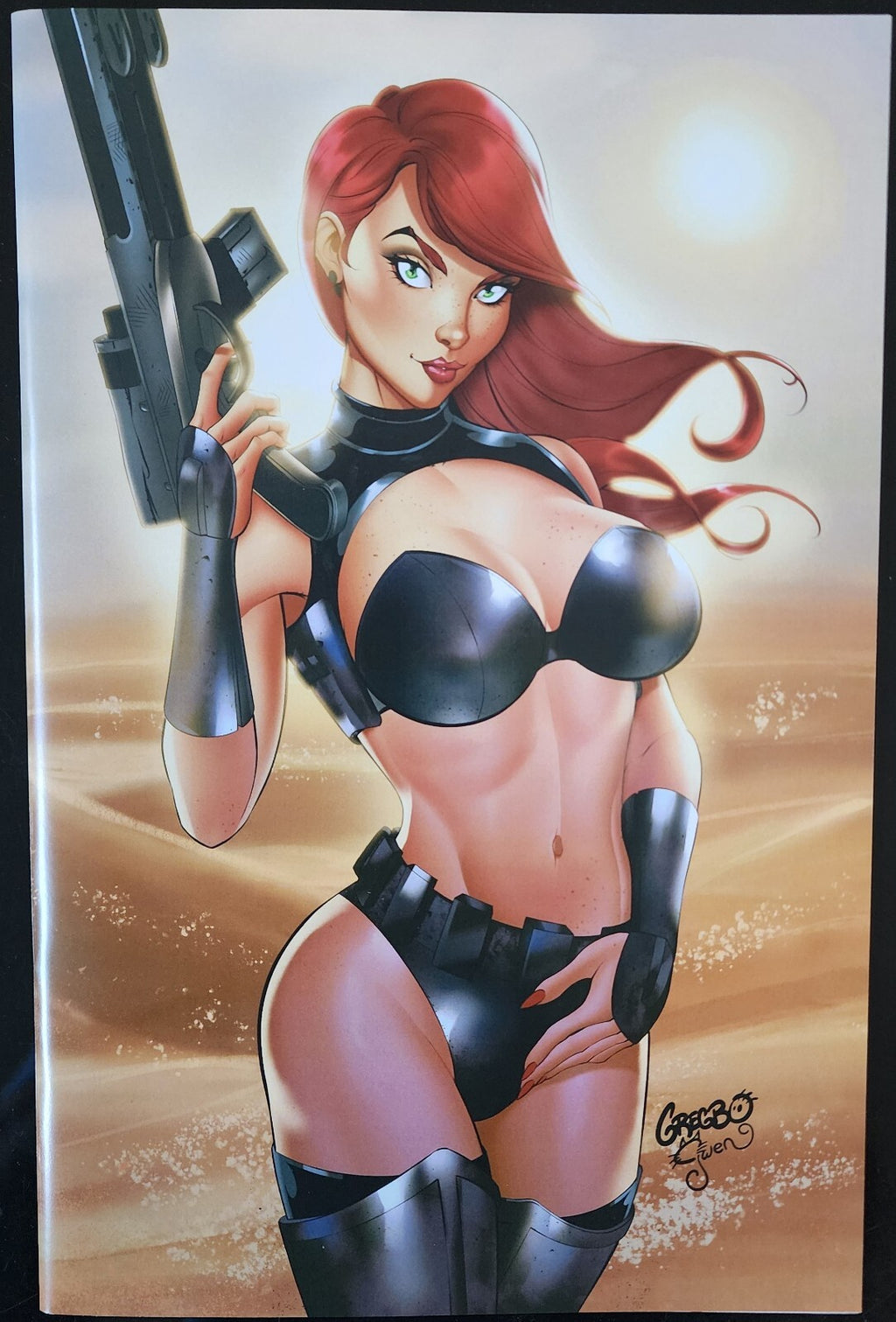 Jessi Zombie Hunter #1 Gregbo Stormtrooper Black Costume Cover (E) LTD 150